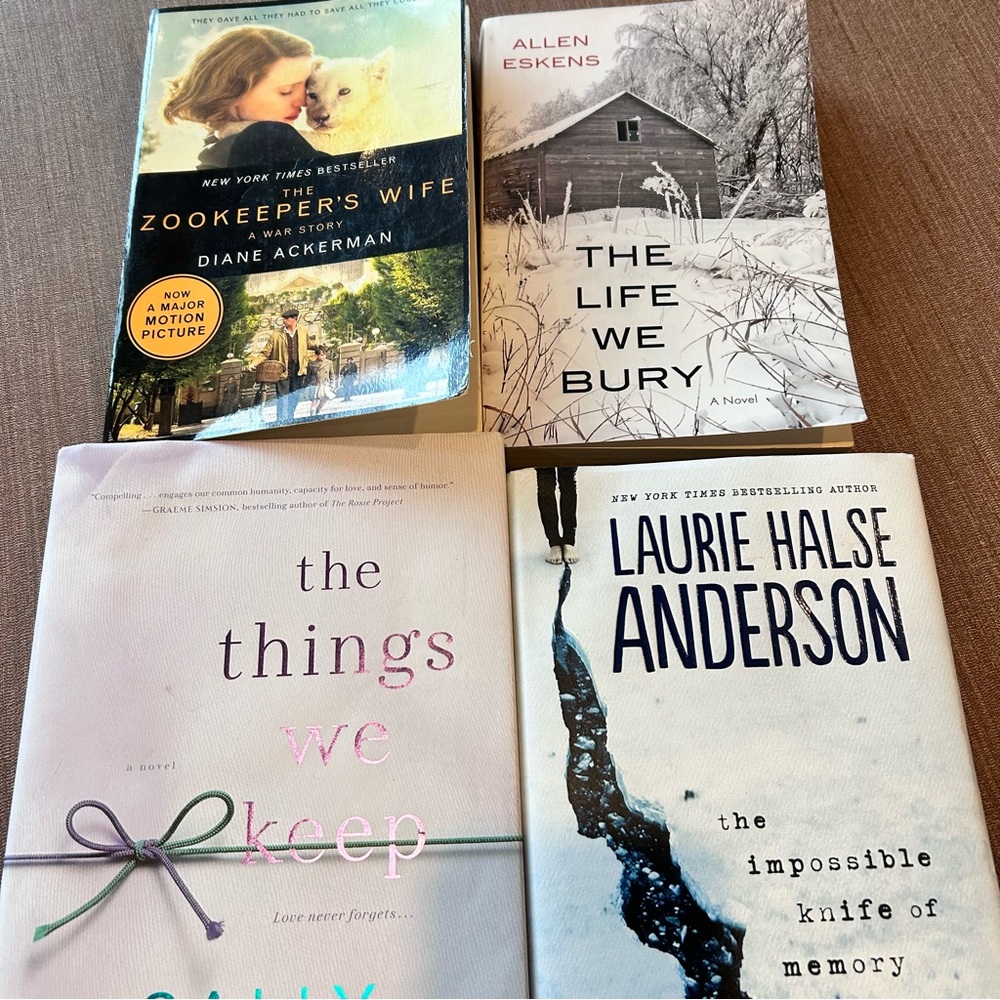 Book Bundle Set of 4 Books Hardcover Paperback Bestselling Authors